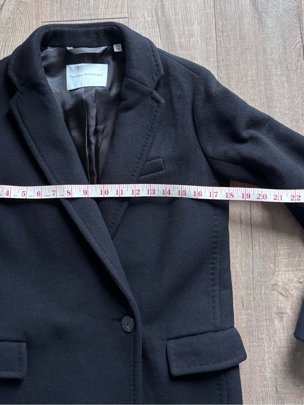 Babaton Wool Coat in Black - Picture 10 of 11